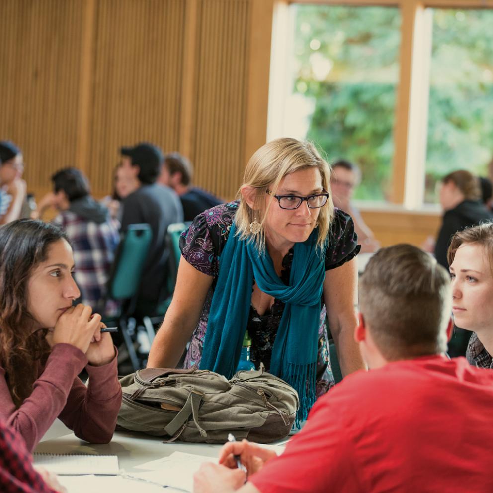 Professor with Students