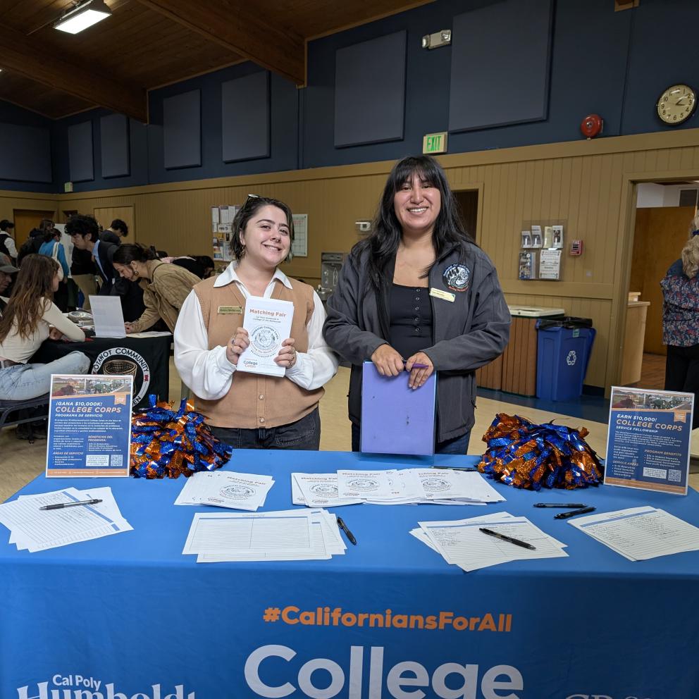 College Corps Staff Shalom and Ines