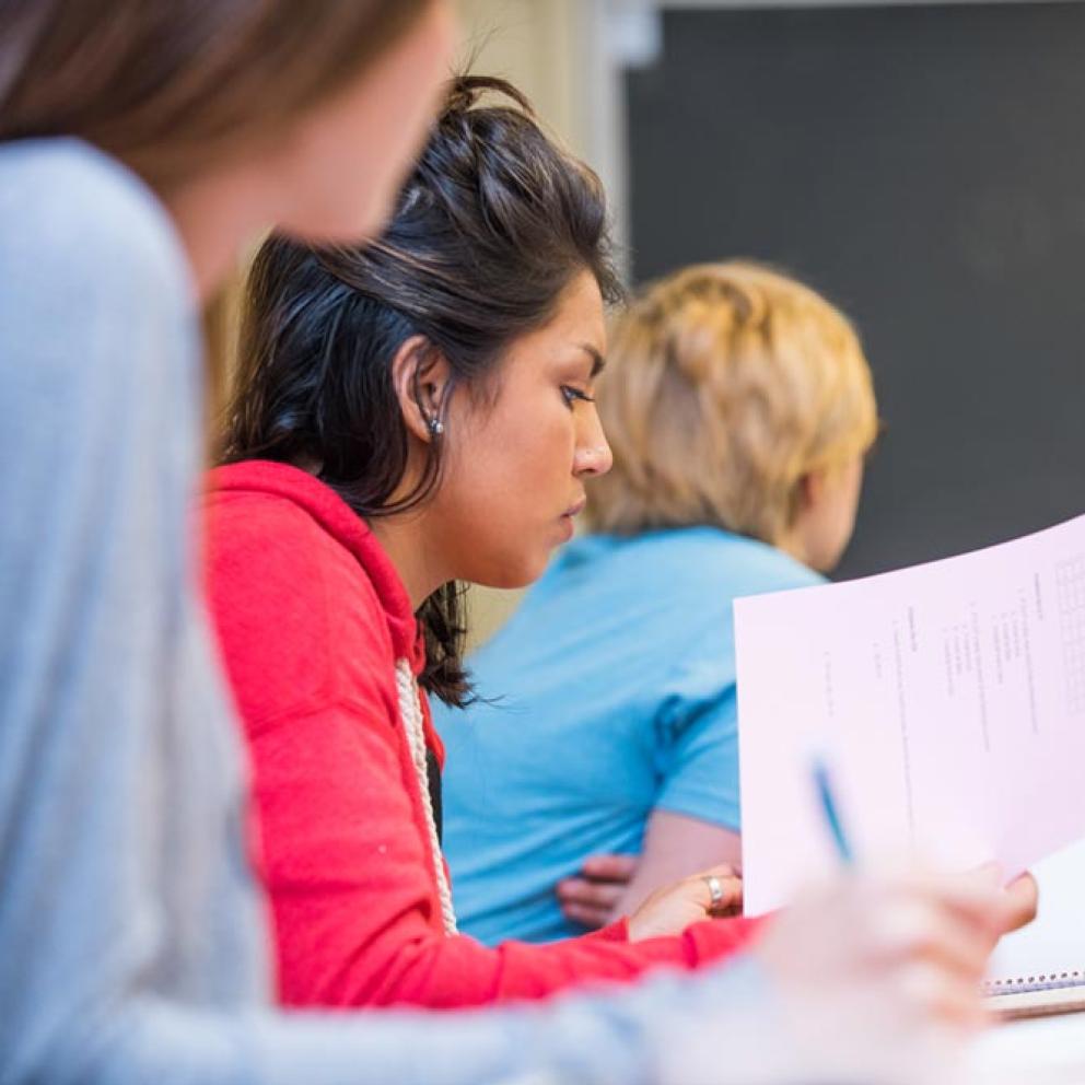Students in class
