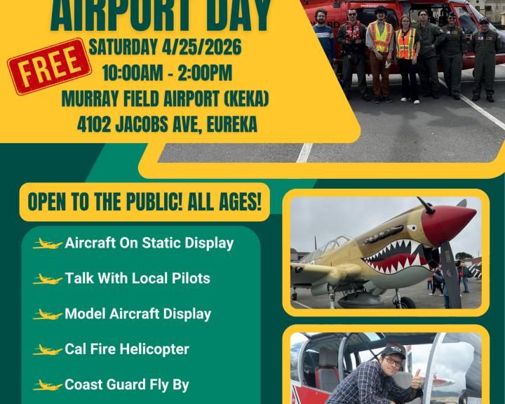 Airport Day flier for 4/25/2026.