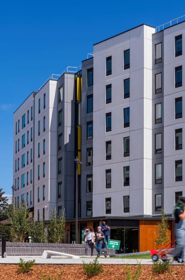 exterior of apartments