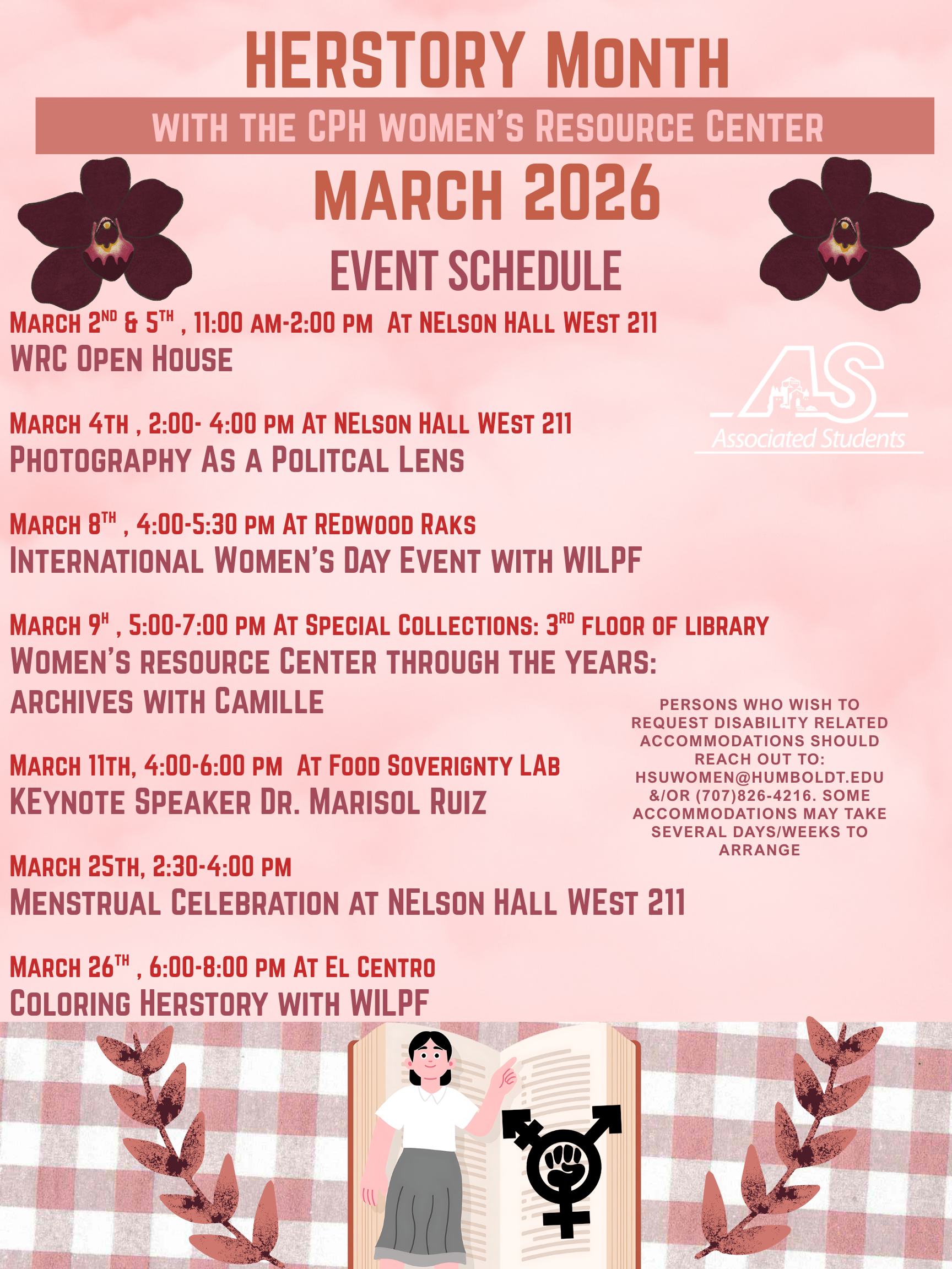 Herstory Month Schedule