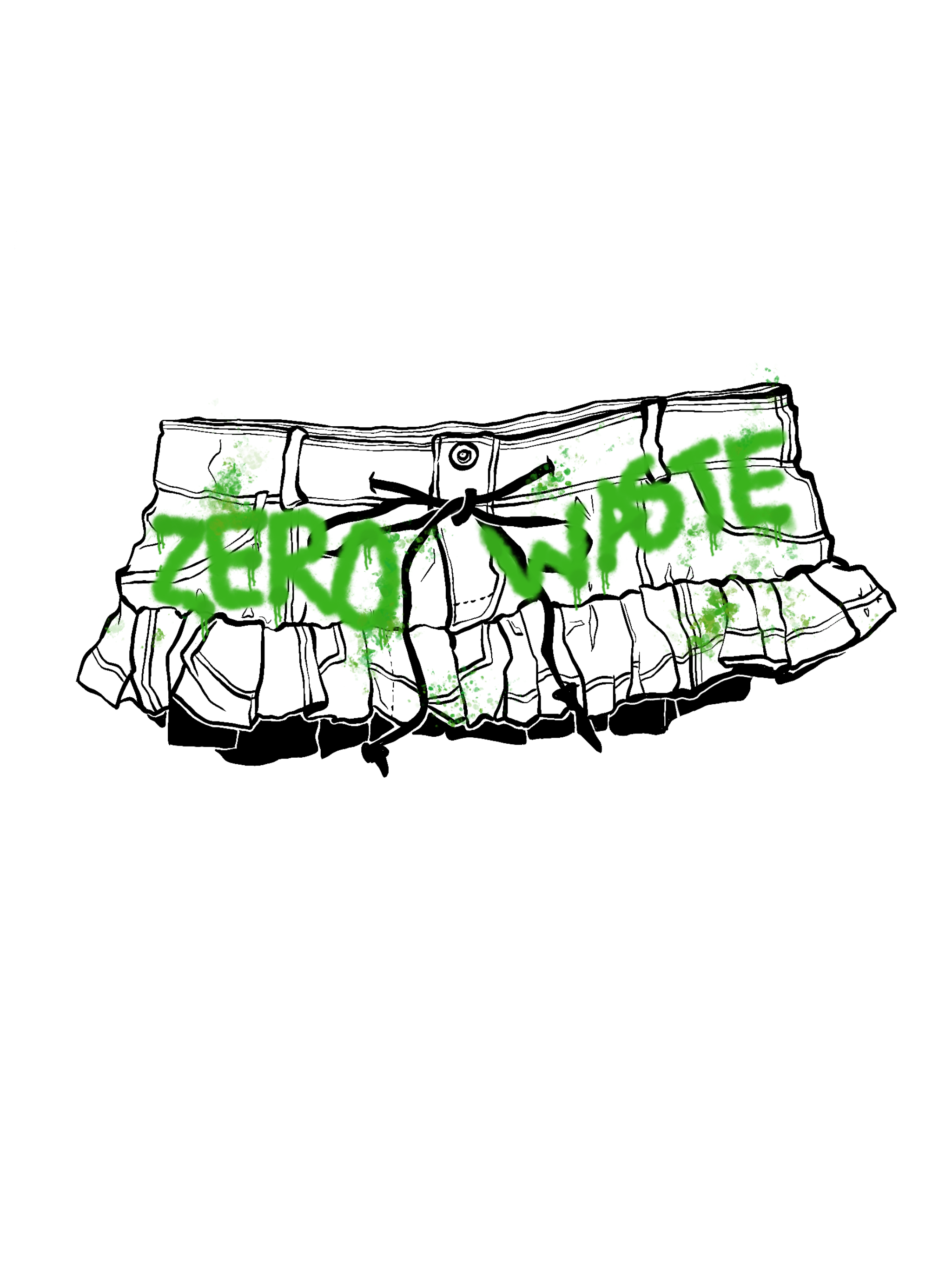 Logo for the 2025 Zero Waste Week. This year's theme is slow-fashion