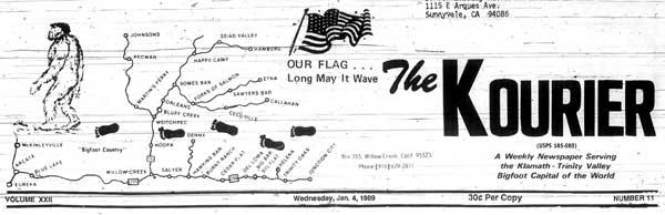 Masthead for the Kourier newspaper Masthead for the Kourier newspaper
