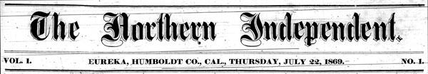 Masthead for the Northern Independent newspaper Masthead for the Northern Independent newspaper